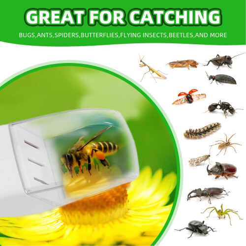 2PCS Plastic Grasshopper Catcher with Ergonomic Handle for Kids 2