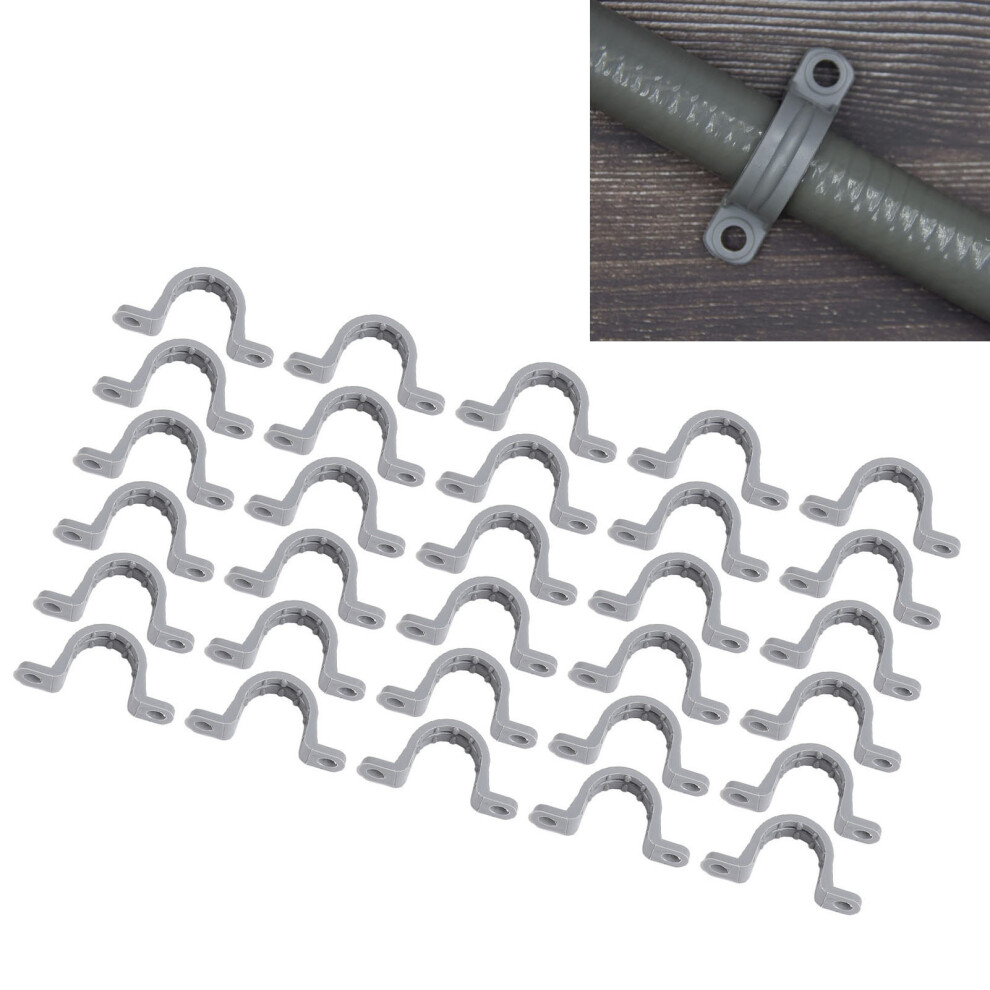 30X Electrical Pipe Clamp 2 Holes Pvc U Brackets Flexible 3/4 Inch For Conduit 4651346451641