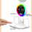 Rechargeable LED Desk Lamp with Dimmable, Foldable, Time & Temperature Display 8