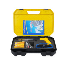 5-Speed Portable Steel Nail Gun for Cement Walls, 31cm, Yellow