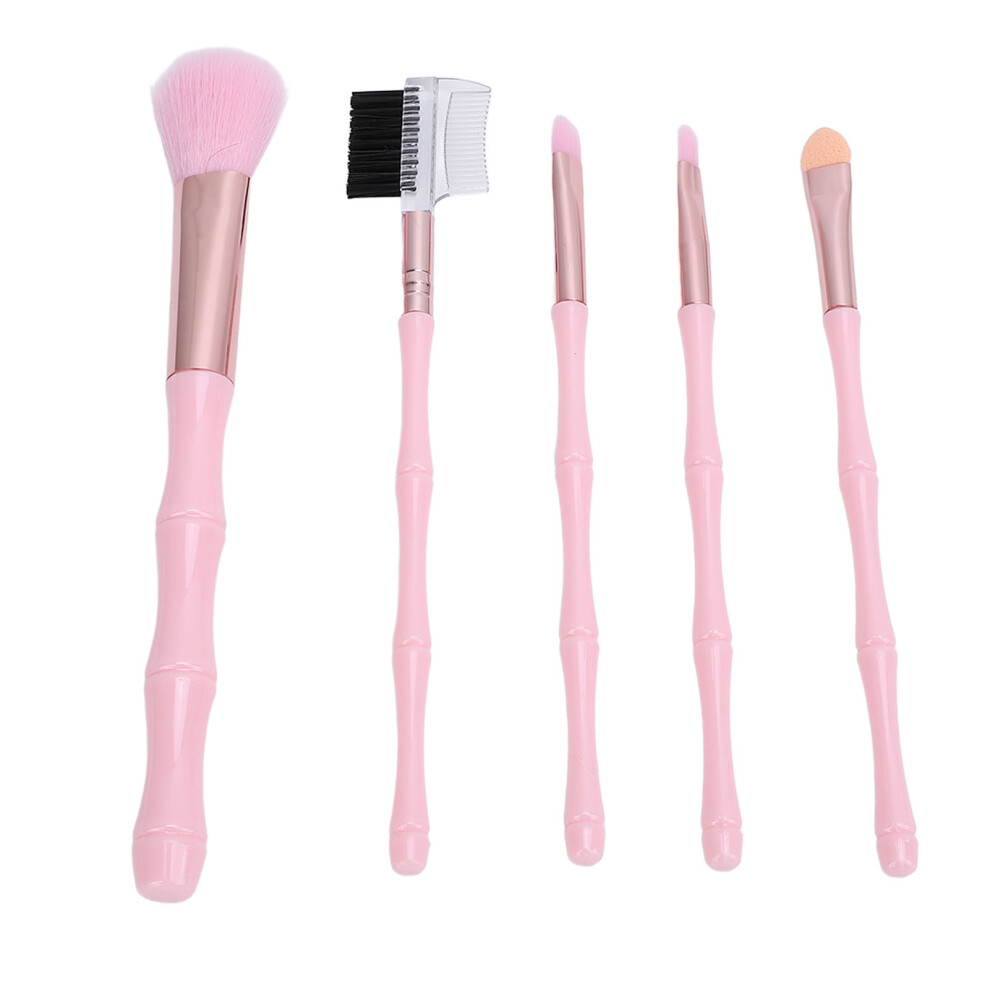 5pcs Portable Makeup Brushes Set for Blush Eyes Lip Foundation Powder