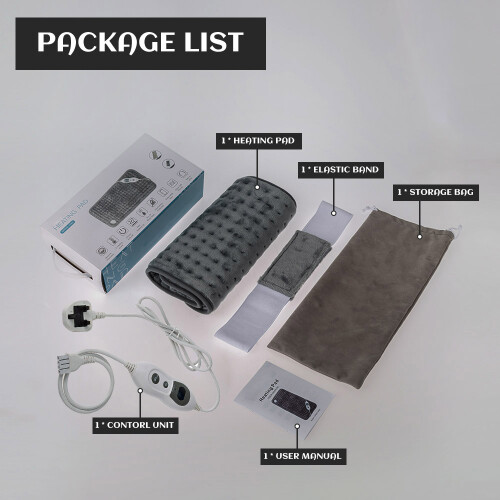 Extra Large Electric Heating Pad 30x60cm Moist Dry Safe Auto Shut Off 2
