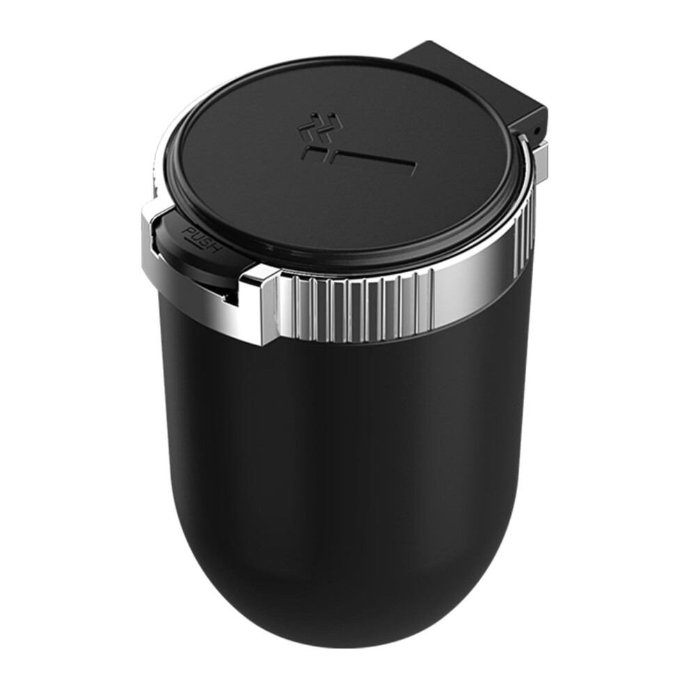 Car Ashtray Self Extinguishing With Flip Lid And Led Flame Retardant, Detachable, Large Capacity For Vehicles And Camping Light/Silver 6038364112941