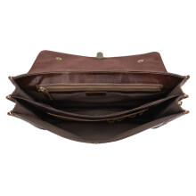 Vintage Genuine Leather Document Bag | Cowhide Multifunctional Computer Handbag for Men, Size 30.5x38x9cm