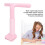 Kids Adjustable Pink Silicone Desk Posture Corrector, Soft Cushion 4