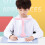 Kids Adjustable Pink Silicone Desk Posture Corrector, Soft Cushion 5