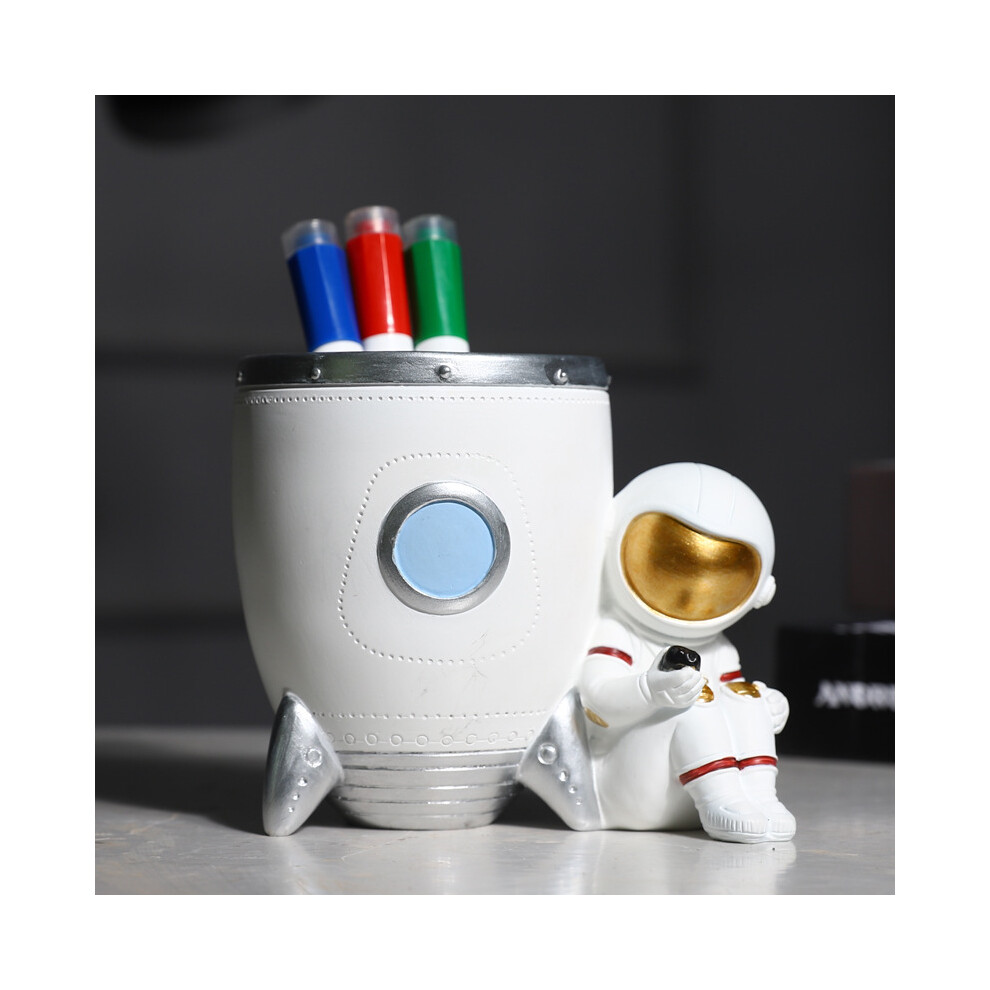 Cute White Rocket Pen Holder â Child's Day Creative Desk Decor-image-OPC-PKBRTZX-NEW
