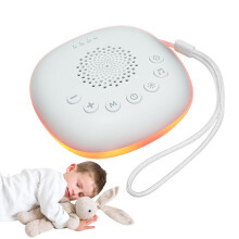 White Noise Machine for Kids, Portable USB Rechargeable Sleep Aid with Nature Sounds for Nursery and Travel