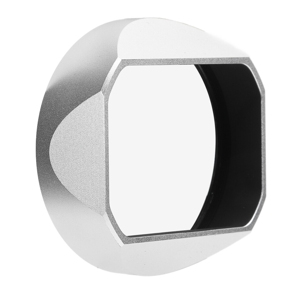 Square Lens Hood With Cover For X100vi X100v X100f Cameras Silver 9451346455442