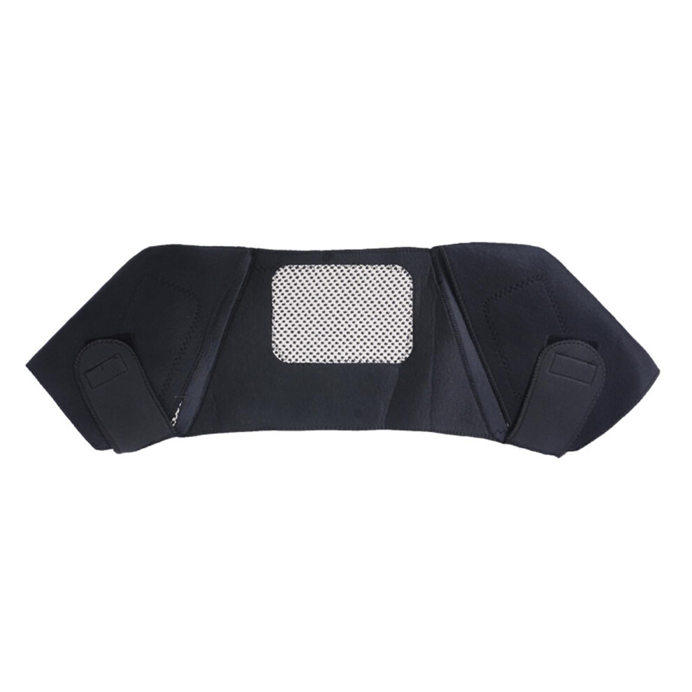 Breathable Shoulder Warmer Black L With Elastic Cervical Spine Protectors For Outdoor Sports Double Straps Back Brace