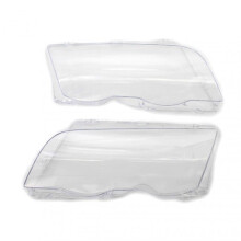 BMW E46 3 Series Headlight Lens Cover Replacement Pair Left Right Clear Lens for 1998-2001 4 Door Models
