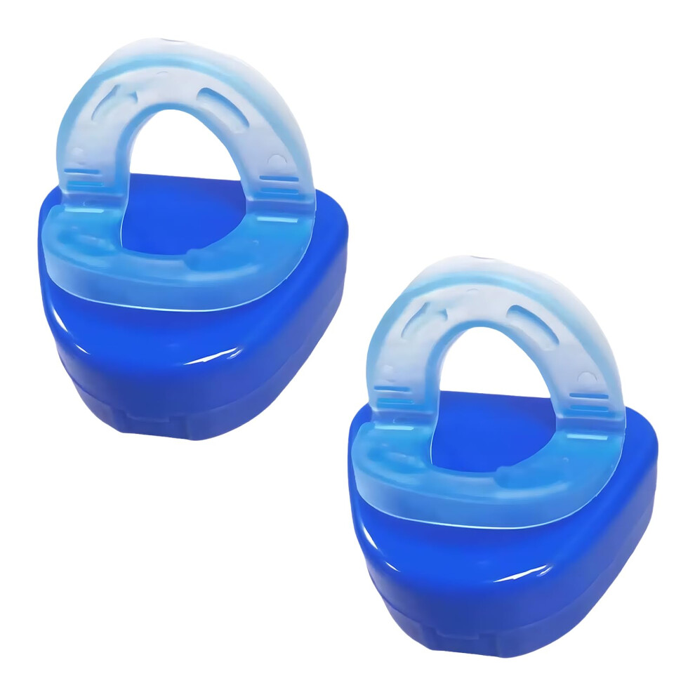 2 PCS Anti Snoring Mouthpiece for Sleep Apnea, Comfortable Dental Guards for Men and Women, Adjustable Size, Improved Breathing
