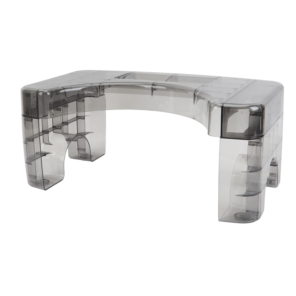 Children's Transparent Toilet Potty Step Stool 22X40.5x17.5cm Gray