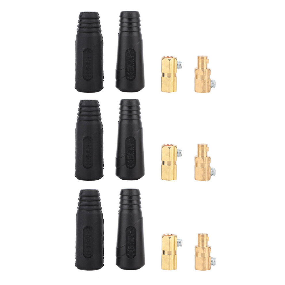6psc Copper Euro Style Welding Cable Quick