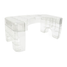 Portable Children's Squatting Toilet Stool, Clear, 22x40.5x17.5cm