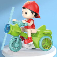 Electric Tricycle Toy for Toddlers, Green, Music & Light Features