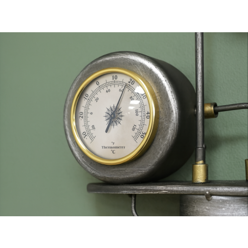 Industrial Pumpjack Wall Clock | Metal Steampunk Design 2
