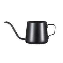 350600ml Stainless Steel Kettle for Pour Over Brewing, Black Color, 250ml Capacity, Durable Design