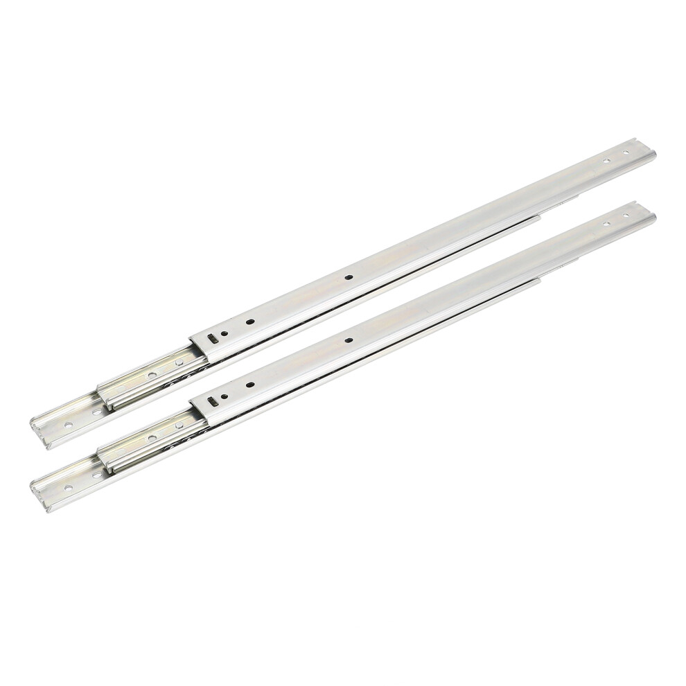 Full Extension 27Mm Drawer Slides 400Mm 3 Fold Ball Bearing Tracks 6941346459357