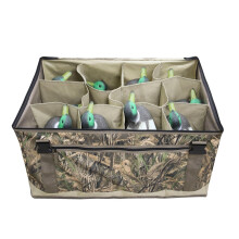 Duck Hunting Bag | 12 Slot Camouflage Duck Decoy Storage, Padded Adjustable Strap, Drain Bottom, Durable Hunting Gear