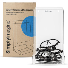 Dispensador de Óculos de Segurança SimplyImagine - Suporte Acrílico para Óculos de Proteção