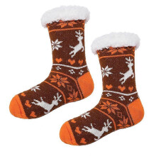 Winter men's and women's thickened fleece socks silicone non-slip adult floor socks indoor thermal socks Christmas gift