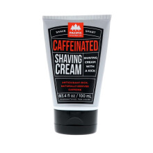 Pacific Shaving Company Koffeinhaltig rakkrm - Sheasmr + Spearmint Antioxidant rakkrm med koffein - Ren formel fr terfuktande rodnadsreducer