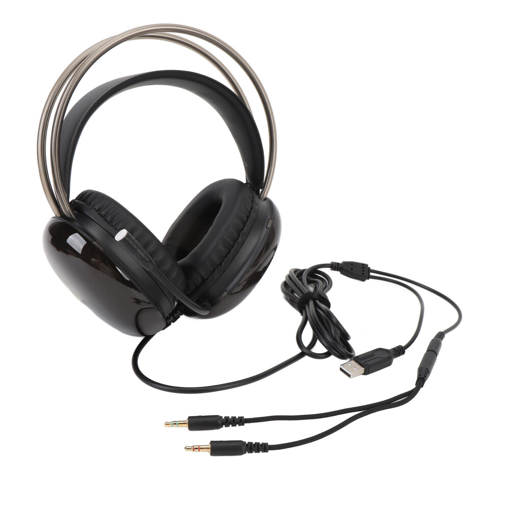 Rgb Gaming Headset Wired Over Ear With Mic, Adjustable, 50Mm Black 3541346460853