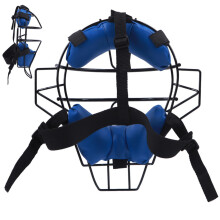 Softball Catchers Helmet for Kids, Lightweight Padded Cap, Shock-Absorbing Full-Face Protection, Blue, Youth Size