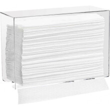 Acrylic Paper Towel Dispenser Wall Mounted Transparent Folding Paper Towel Holder for Bathroom