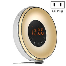 Para simulado nascer e pôr do sol Sleep Light Alarm Clock com Fm Radious fácil de limpar e manter