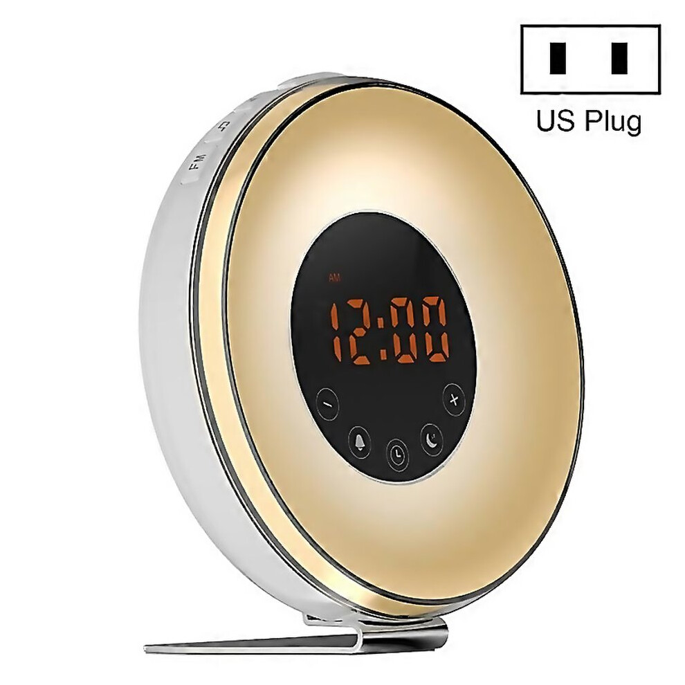 For Simulated Sunrise And Sunset Sleep Light Alarm Clock With Fm Radious Easy To Clean And Maintain
