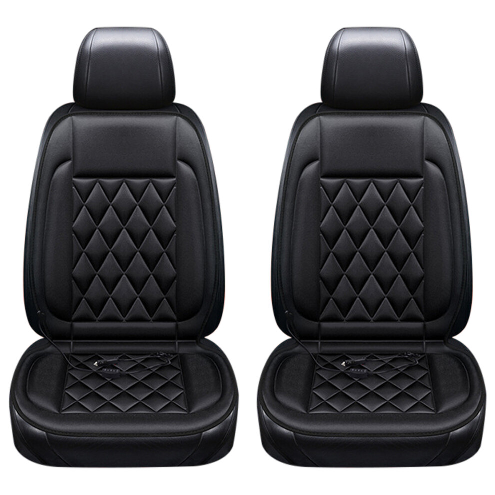 12V Heated Car Seat Cushion 50X100cm, Adjustable Temperature Black 4261346465175