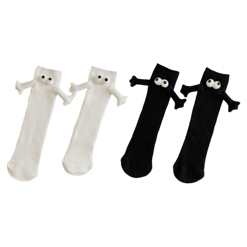 2 Pair Kids Holding Hands Socks Funny Hand in Hand