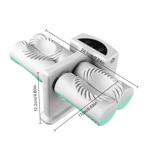 Dual Size Electric Dumpling Maker, White & Green, 17*11.5*12.2cm 2