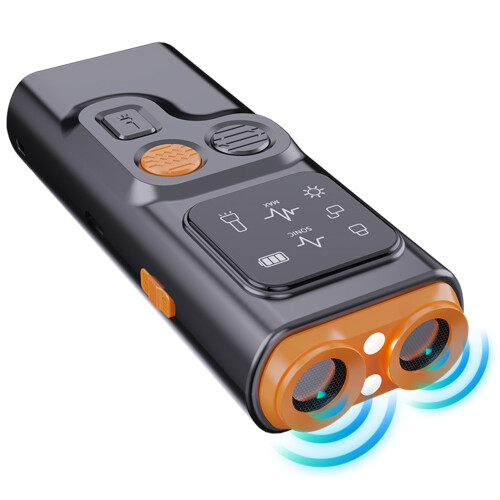 Ultra-Sonic Dog Bark Control Device, ABS, 800mAh, Black/Orange 1