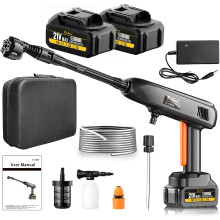 Portable Cordless Pressure Washer - 2 Pack Batteries 1200PSI