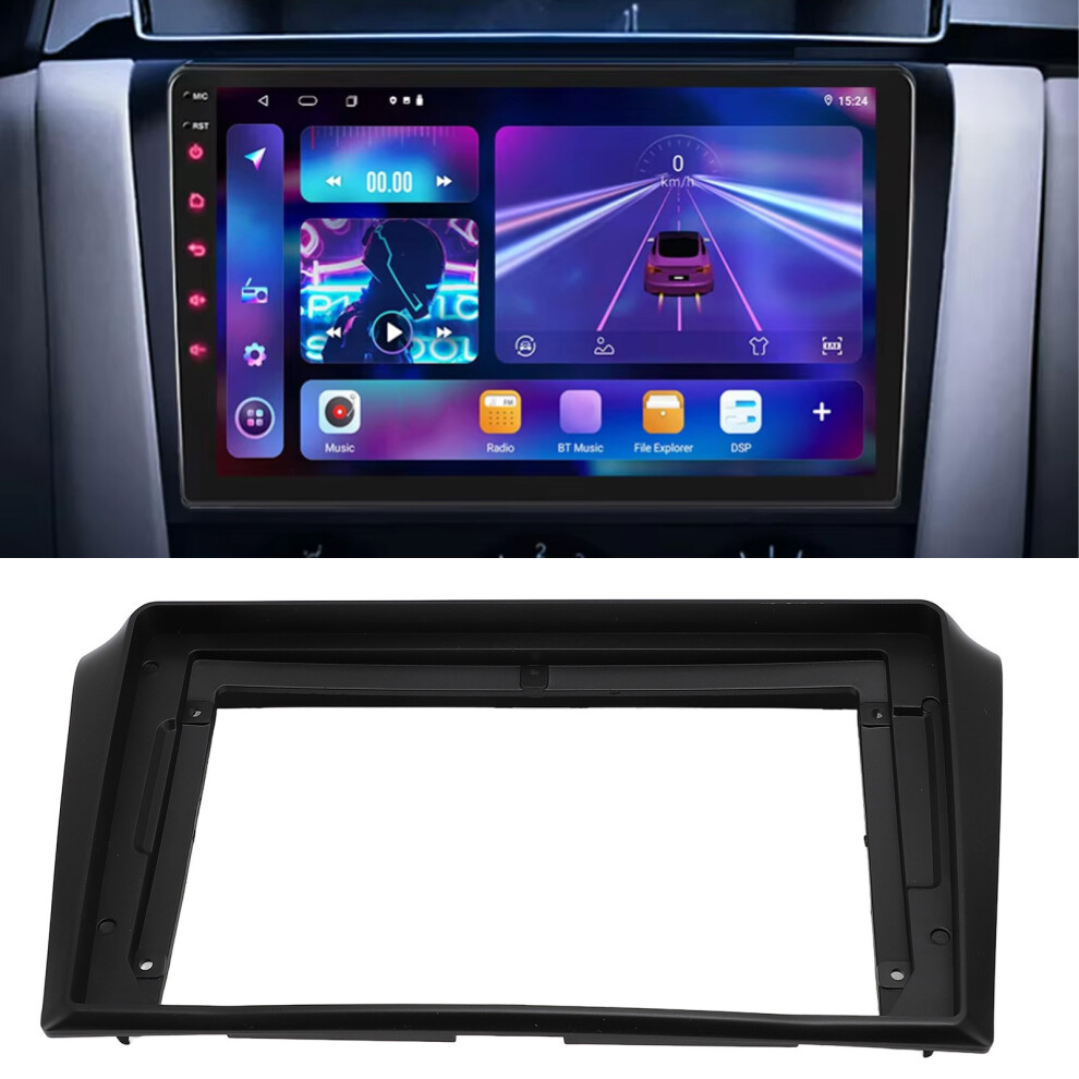 9 Inch Double Din Radio Fascia Panel For 2003Â2009 Carplay Navigation Dash Bezel, Black 7901346467775
