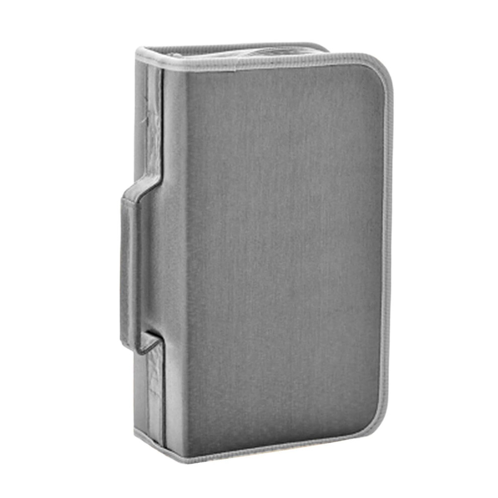Dvd Case Holder 128 Capacity Zipper Portable Disc Storage Pouch Wallet For Home Travel Business Gray 6038364114457