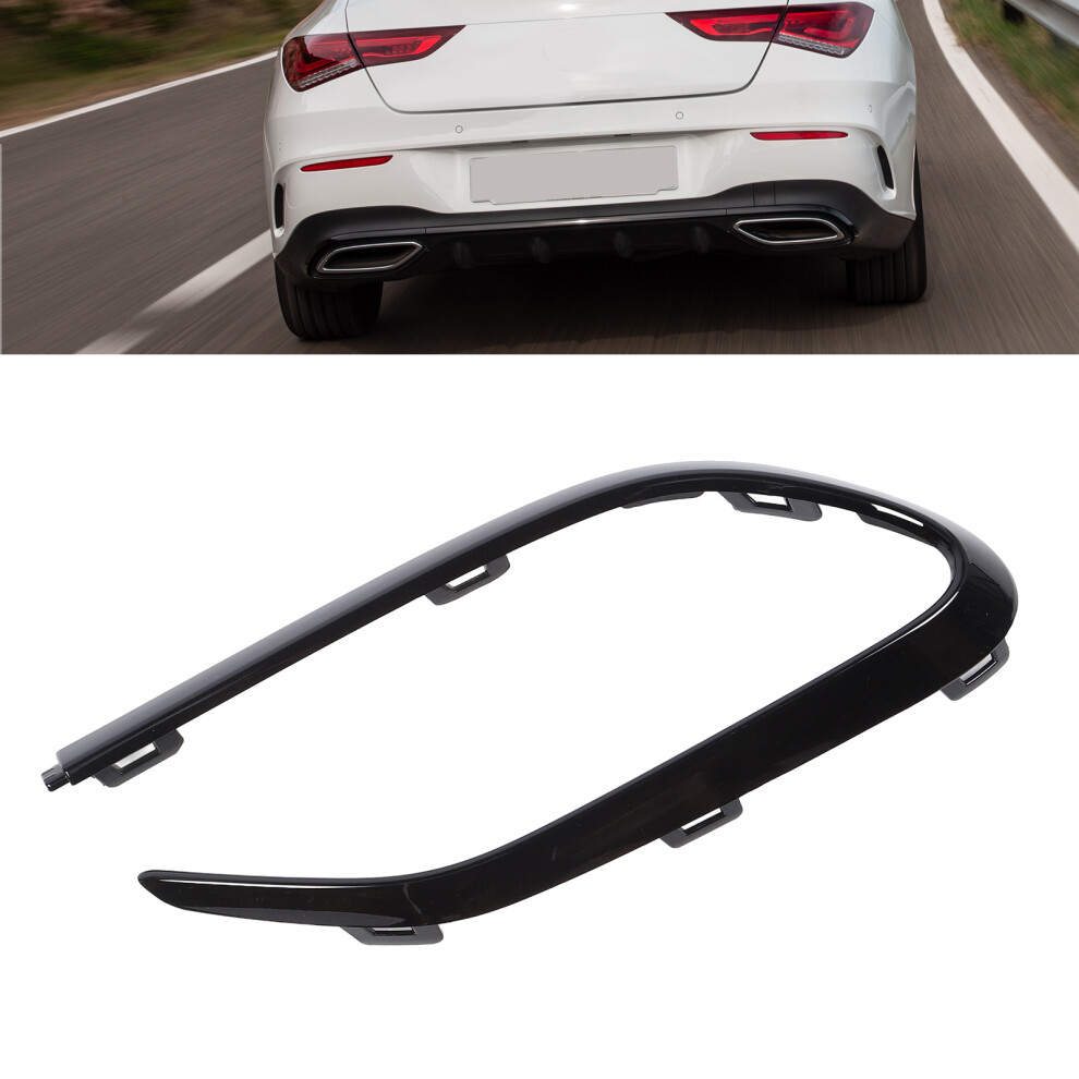 Gloss Rear Bumper Cover Trim For Cla C118 Amg 2020-2024 Black 9421346468483