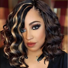 Ocean Wave Crochet Hair Pre Looped 9 Inch Curly Braiding Ocean Wave Hair 7 Packs Deep Wave Short Wavy Ocean Wave Crochet Braids Synthetic Hair Extensi