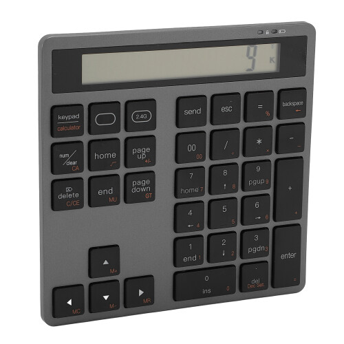 Wireless 34-Key Bluetooth Numeric Keypad 2.4G for Laptop/Desktop