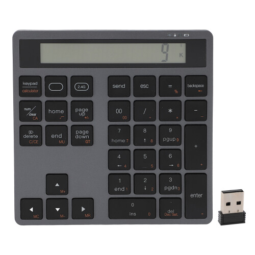 Wireless 34-Key Bluetooth Numeric Keypad 2.4G for Laptop/Desktop 1