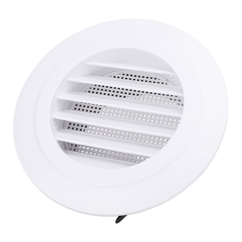 Bathroom Office 4 Inch ABS Vent Cover 100mm Round Exhaust Grille with Louver