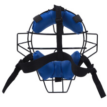 Softball Catchers Helmet for Kids, Lightweight Padded Full-Face Protection, Shock-Absorbing Blue Baseball Cap