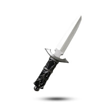 Rubber Martial Art Training Knife - 30cm Non-Sharp Prop Knife for Martial Arts Practice and Costumes