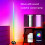 Dimmable RGB LED Corner Floor Lamp Bluetooth Remote Control 5