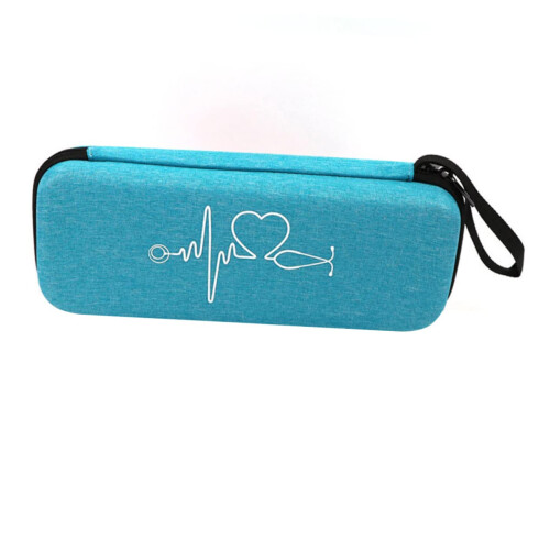 Portable Stethoscope Case Compatible with Lit, Shockproof Storage Box with Net Pouch, Compact Design for Multifunctional Use