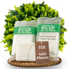 Sabonete de Viagem ECO - 400 UN, 14g, Mini Sabonetes, Sabonetes de Hotel, Produtos de Higiene de Viagem