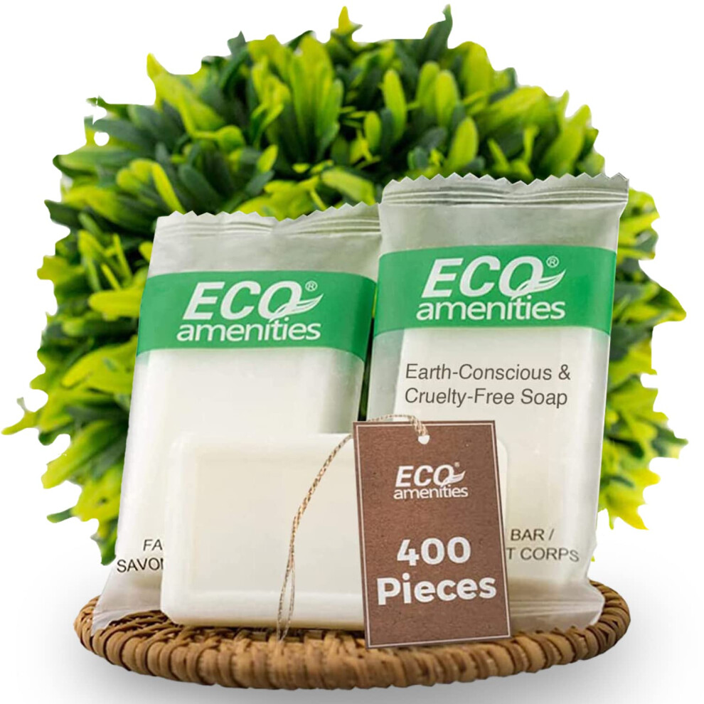 Eco Amenities Travel Size 0.5Oz Hotel Soap In Bulk 400 Packs